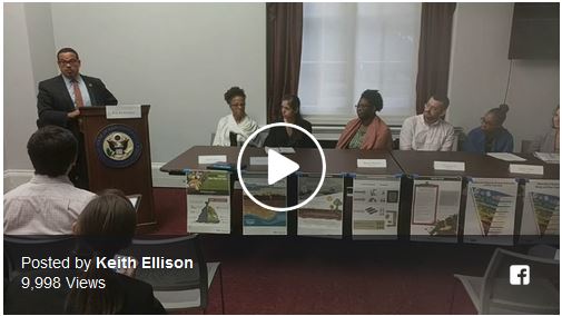 Representative Ellison addresses the Congressional Briefing on the Zero Waste Act
