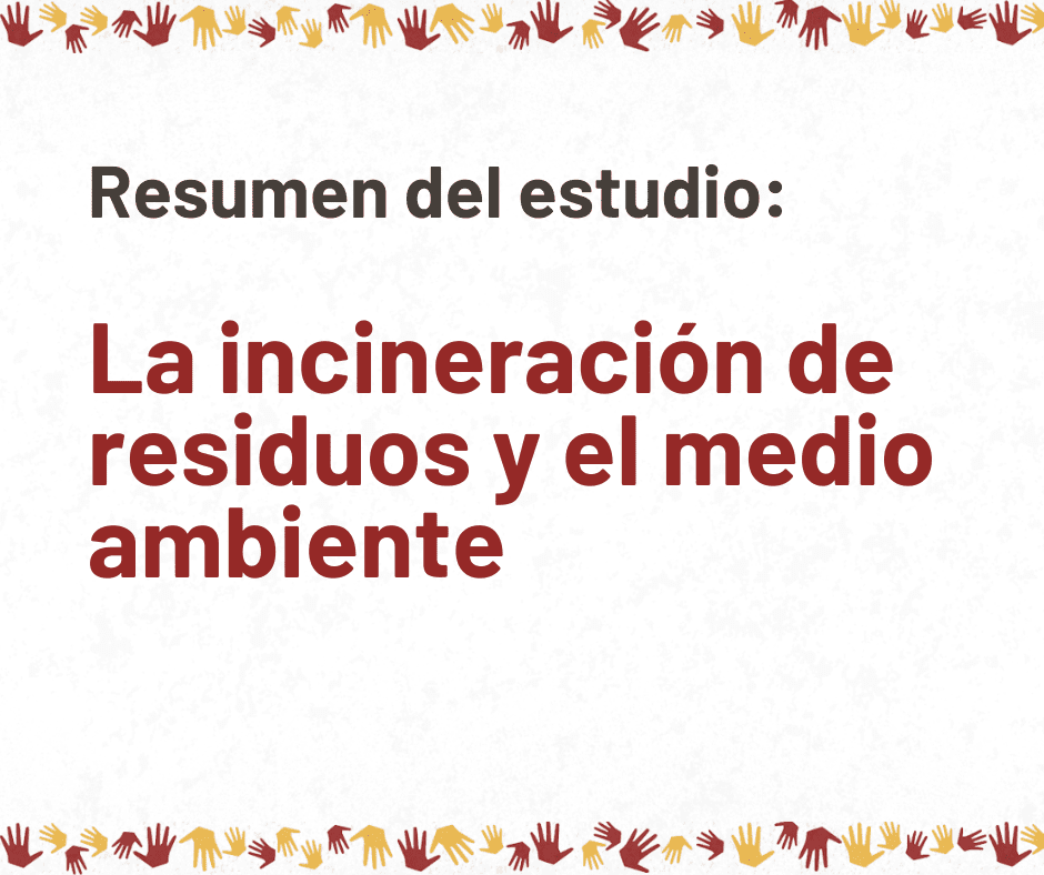Texto al centro. En la parte superior e inferior pequeñas manos ilustradas como adorno.